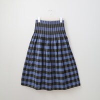 リバーシブルチェック×ストライプスカート　(30006)