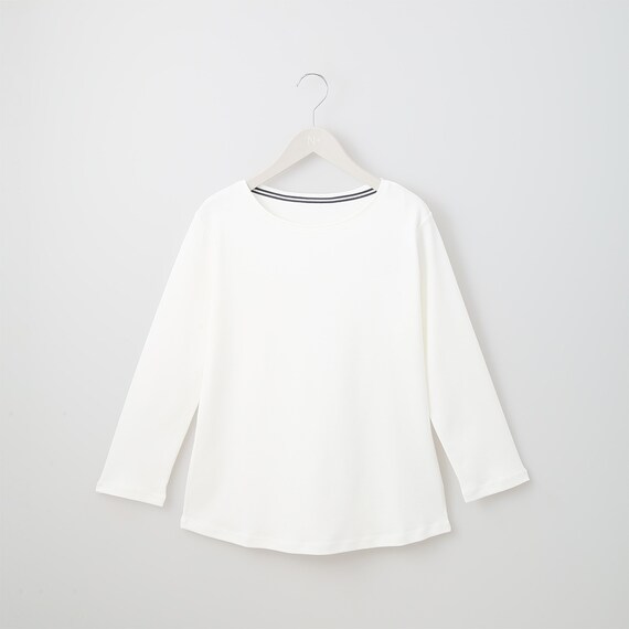 抗菌防臭スムースボートネックＴシャツ　(60009) 1枚目画像