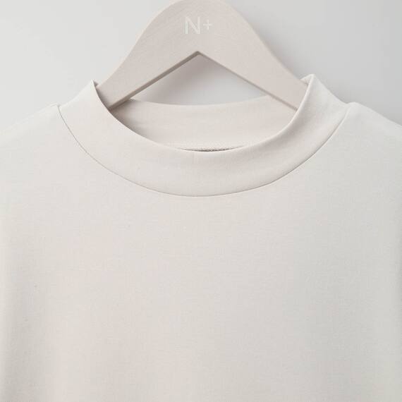 抗菌防臭スムースモックネックＴシャツ　(60014) 4枚目画像