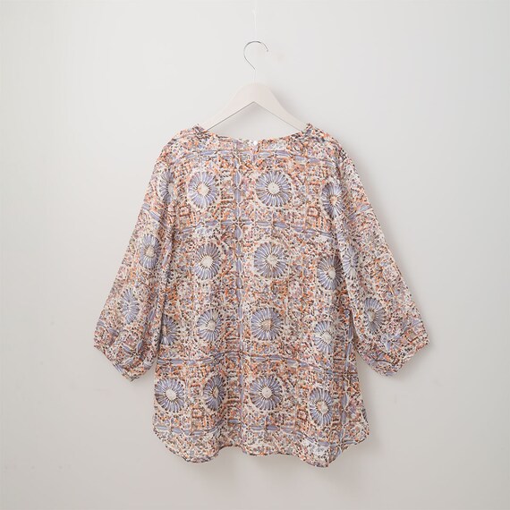 エスニックフラワーチュニックブラウス(50004) 2枚目画像