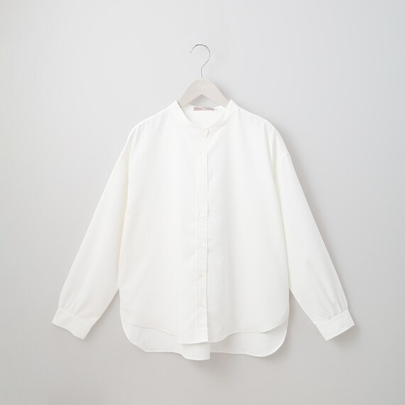 吸水速乾ＵＶカットバンドカラーシャツ　(50007) 1枚目画像