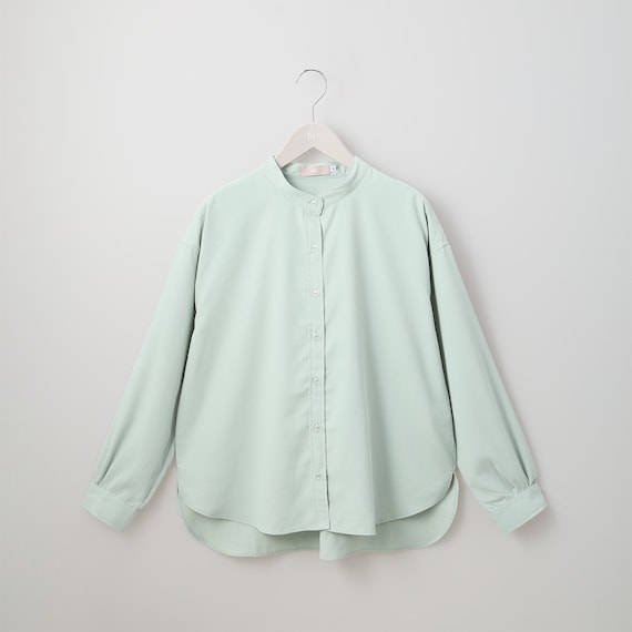 吸水速乾UVカットバンドカラーシャツ (50007) 1枚目画像