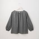 変形ヘリンボーンモノトーンプリントブラウス　(50010) 2枚目画像
