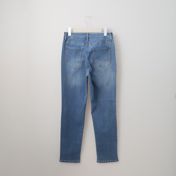 すっきりシルエットウエストストレッチデニムパンツR (20033) 2枚目画像