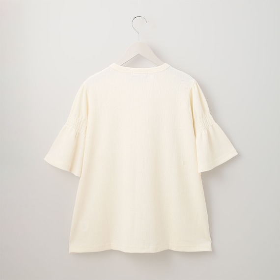 袖ギャザー前開きブラウス (60030) 2枚目画像