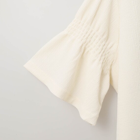 袖ギャザー前開きブラウス　(60030) 5枚目画像