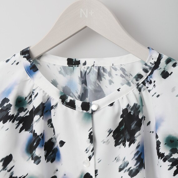 カスリ風プリントブラウス　(50008) 5枚目画像