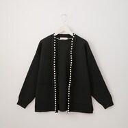 プラパール付き軽量ニットカーディガン　(80008)