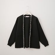 プラパール付き軽量ニットカーディガン (80008)