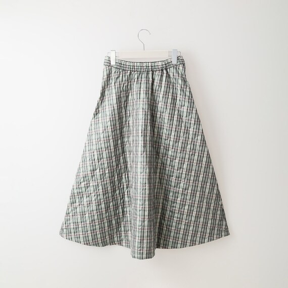 チェックキルティングスカート　(30014) 2枚目画像