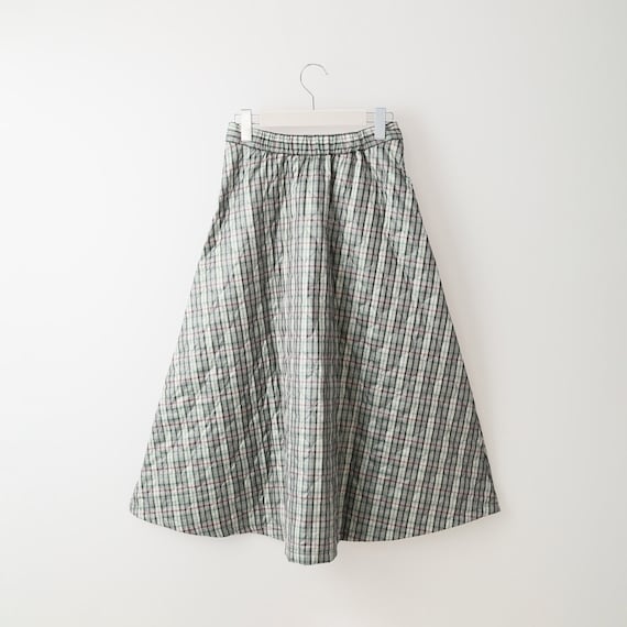 チェックキルティングスカート (30014) 2枚目画像