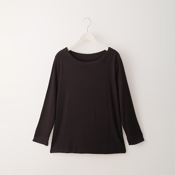 Nウォームあったかボートネックカットソー (60033) 1枚目画像