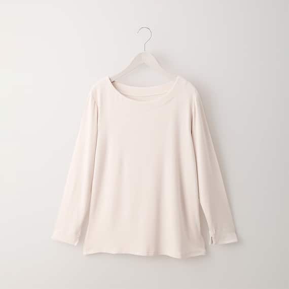 Nウォームあったかボートネックカットソー (60033) 1枚目画像