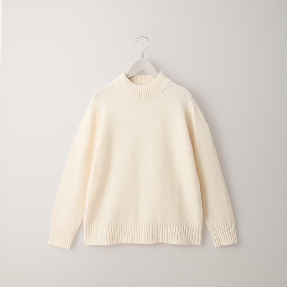 ボトルネックウール混ニットプルオーバー (70021) 1枚目画像