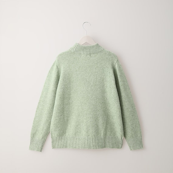 ボトルネックウール混ニットプルオーバー (70021) 2枚目画像