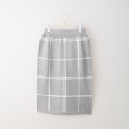 モノトーンチェックニットスカート (30015)