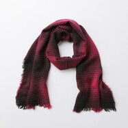 グラデーションチェックストール　(90051)