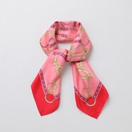 【N+商品】イタリア製チェーン柄大判スカーフ　(90052)