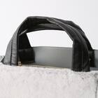 フェイクファー スクエアトートバッグ (90045) 4枚目画像