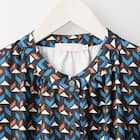 ジオメトリック柄チュニックブラウス (50022) 4枚目画像