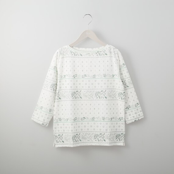 綿スラブＭＩＸボーダー７分袖Ｔシャツ　(61002) 1枚目画像