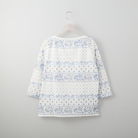 綿スラブＭＩＸボーダー７分袖Ｔシャツ　(61002) 2枚目画像