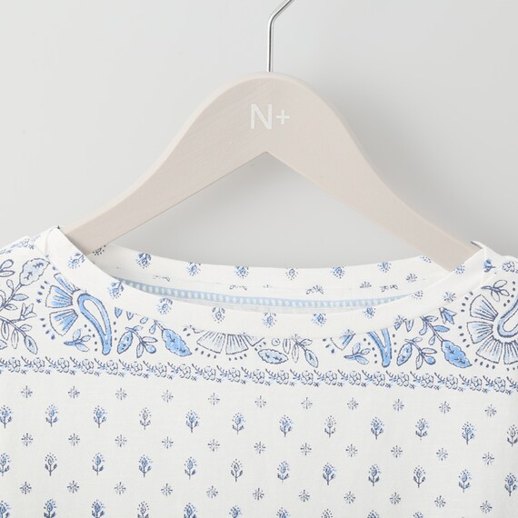 綿スラブＭＩＸボーダー７分袖Ｔシャツ　(61002) 5枚目画像