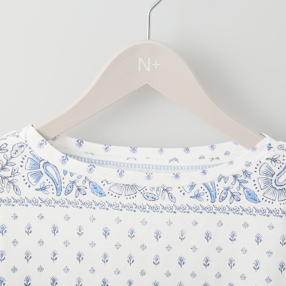 綿スラブMIXボーダー7分袖Tシャツ (61002) 5枚目画像