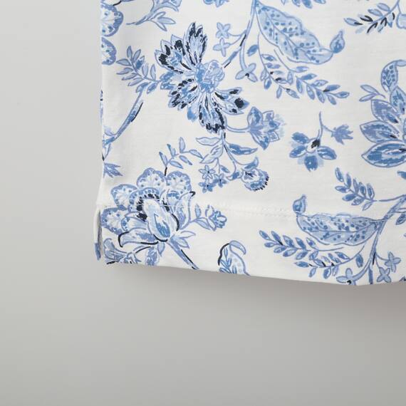 綿スラブ更紗柄５分袖Ｔシャツ　(61003) 7枚目画像