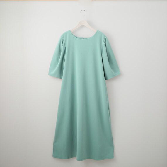 袖タックカットジョーゼットワンピース　(61005) 1枚目画像