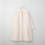 家で洗えるノーカラーコート　(01003)