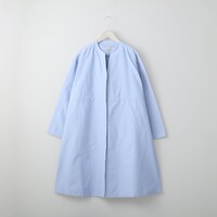 家で洗えるノーカラーコート　(01003)