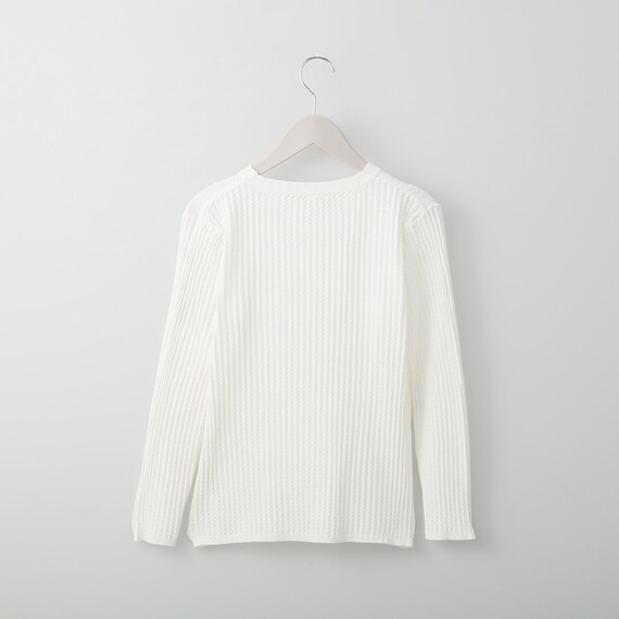 ３Ｄ編み地７分袖プルオーバー　(71007) 2枚目画像