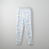 ペイントリーフ柄プリントレギンスパンツ (21003)