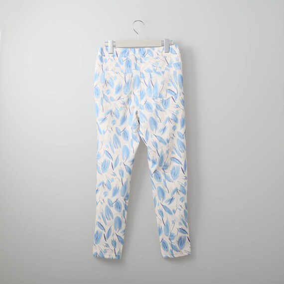 ペイントリーフ柄プリントレギンスパンツ　(21003) 2枚目画像