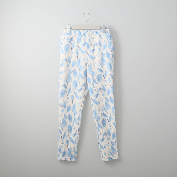 ペイントリーフ柄プリントレギンスパンツ　(21003) 5枚目画像