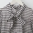 ラメ糸幾何柄ボウタイブラウス (51005) 5枚目画像