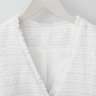 パール調ボタンツイードジレ　(11008) 6枚目画像