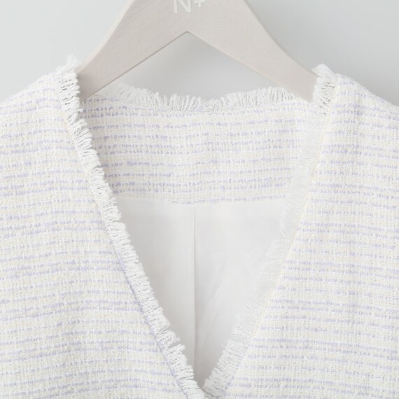 パール調ボタンツイードジレ (11008) 6枚目画像