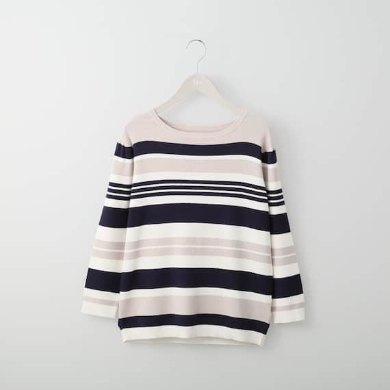 マルチボーダーニットプルオーバー (71009) 1枚目画像