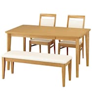 ダイニングテーブル4点セット(ロレイン5/ロレイン3肘付/ロレイン3)