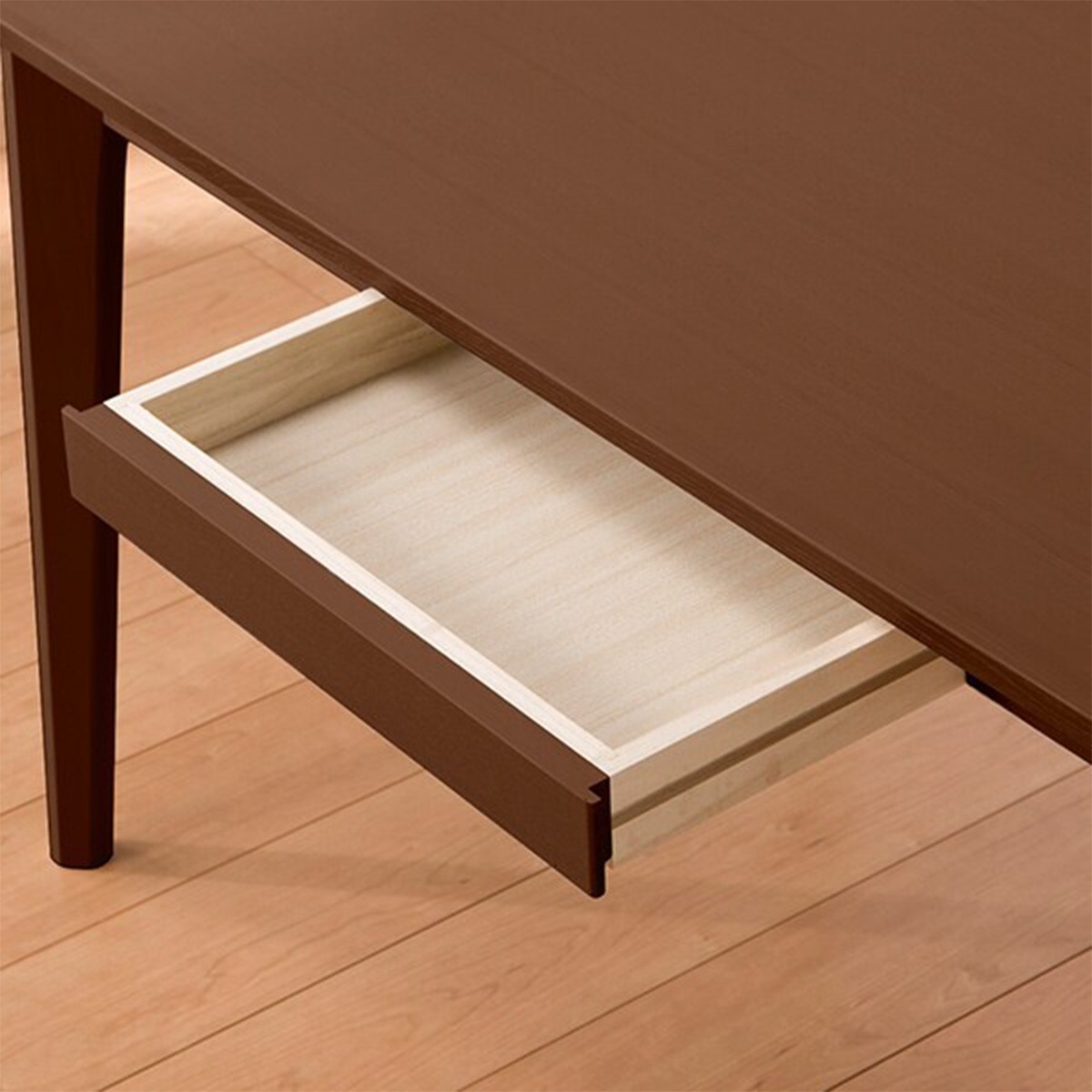 幅135cm ダイニングテーブル(ロレイン5H 135 MBR2) 引き出し収納 4人