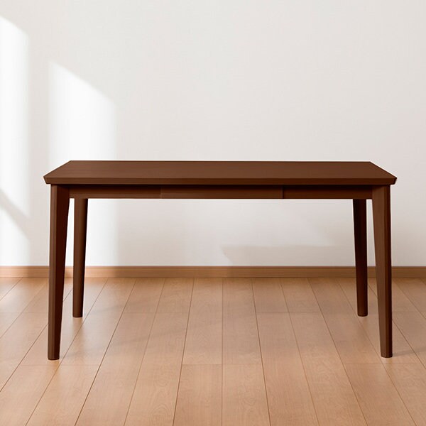 S　ニトリ　ダイニングテーブル　ロレイン5H 135 MBR2 ダイニングテーブル5点セット(ロレイン5H 135MBR/ロレイン2肘付