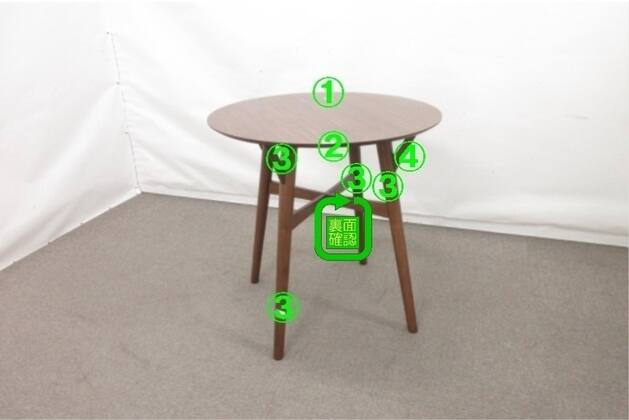 良品 ニトリ ハイテーブル フィルン90 スタンドデスク 90cm 丸テーブル 