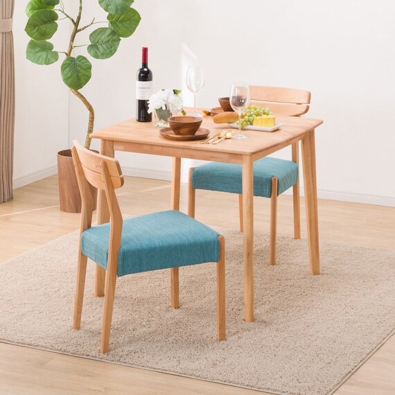 ダイニングテーブル3点セット(DTアルナスDF80LBR/ダイニングチェア 