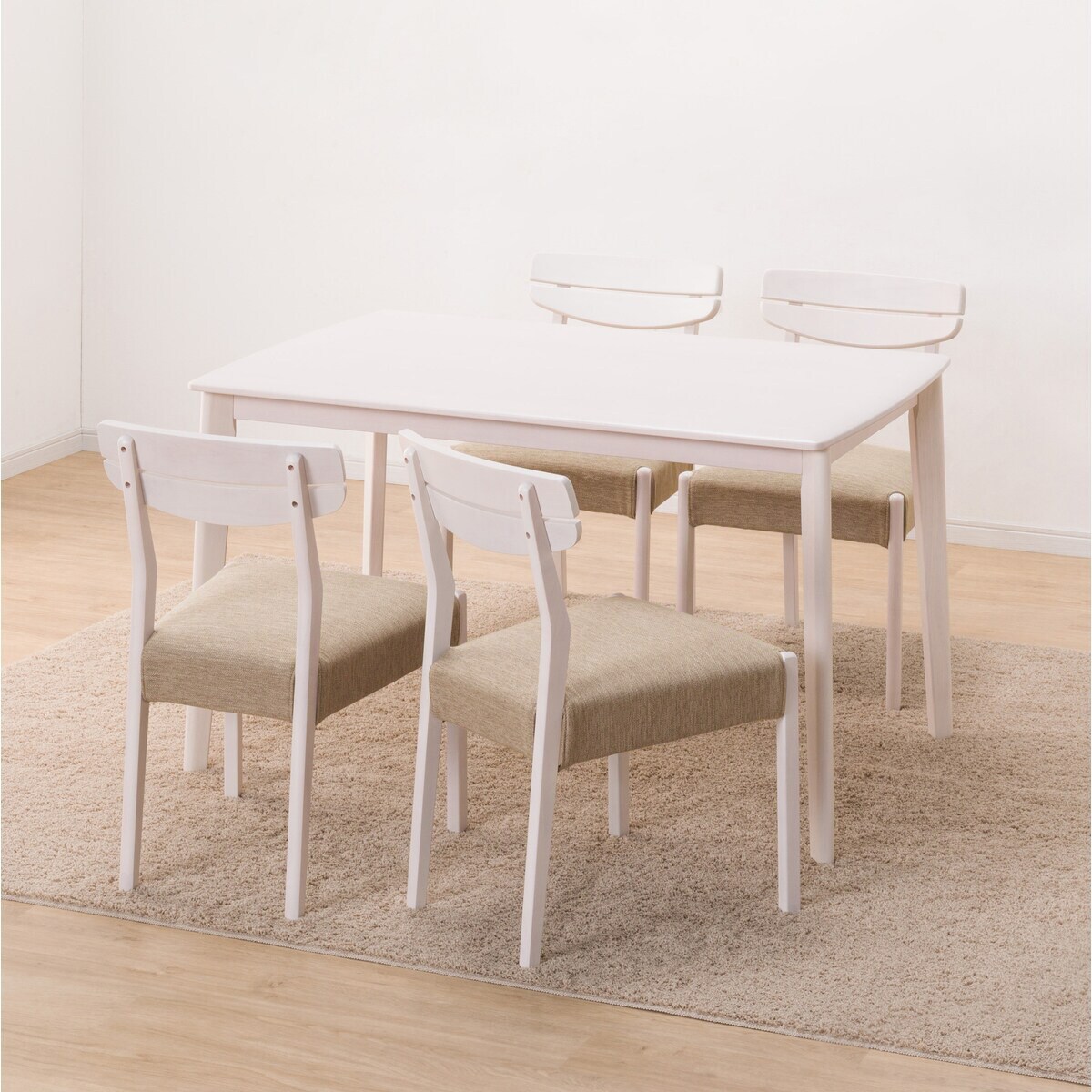 ダイニングテーブル5点セット(DTアルナスDF120WW/ダイニングチェア