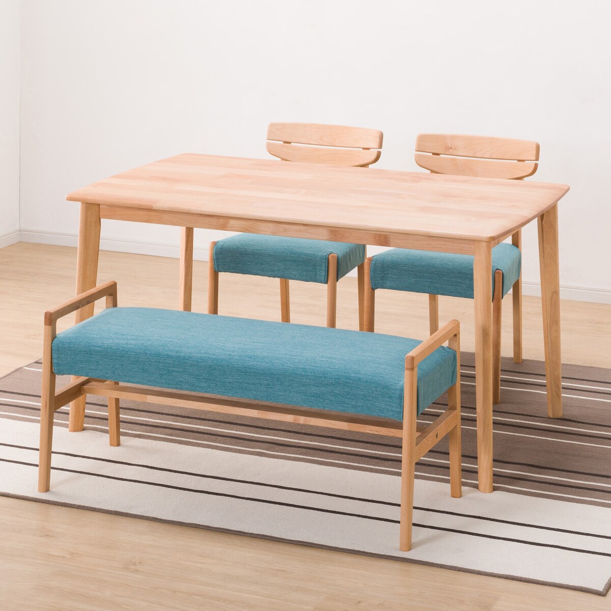 ダイニングテーブル4点セット(DTアルナスDF135LBR/ダイニング