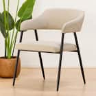 肘付きダイニングチェア(イジー2 BE) 1枚目画像