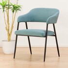 肘付きダイニングチェア(イジー2 BL) 1枚目画像