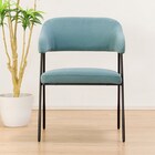 肘付きダイニングチェア(イジー2 BL) 6枚目画像